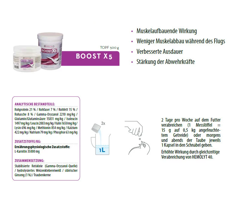 Oropharma Boost X5 500g â Bild 2